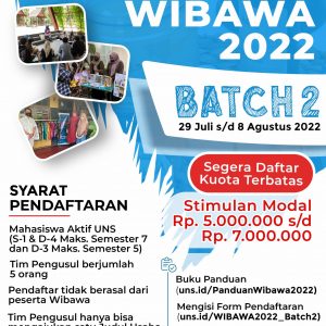 Pendaftaran Wibawa 2022 Batch II